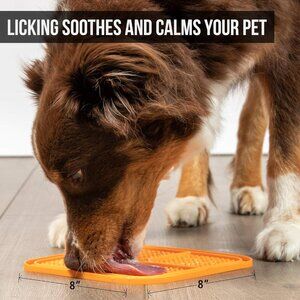 Pet Lick Mat for Dogs Dog Cat Cats Slow Feeder IQ Treat Puzzle Enrichment New